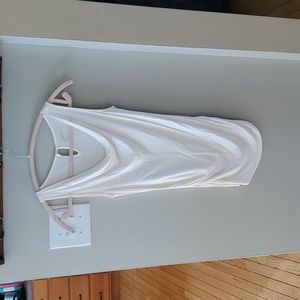 Ann Taylor Loft cream sleeveless blouse